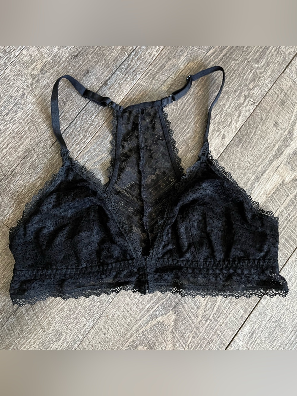 Victoria's Secret Black Lace Racerback Bralette